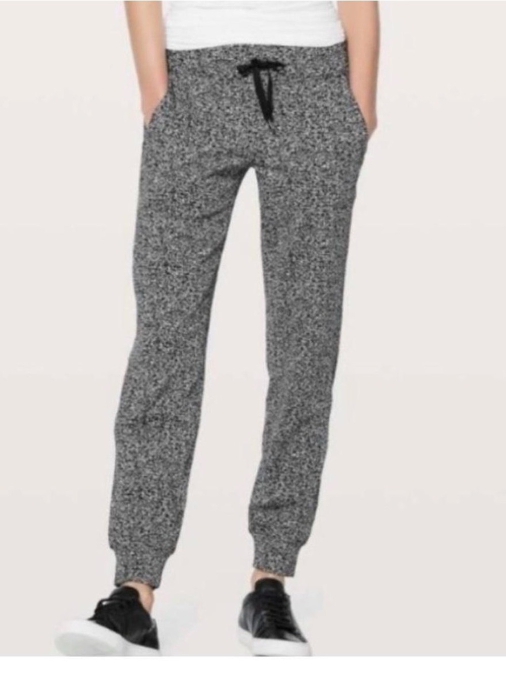 lululemon Gray Marled Drawstring Joggers